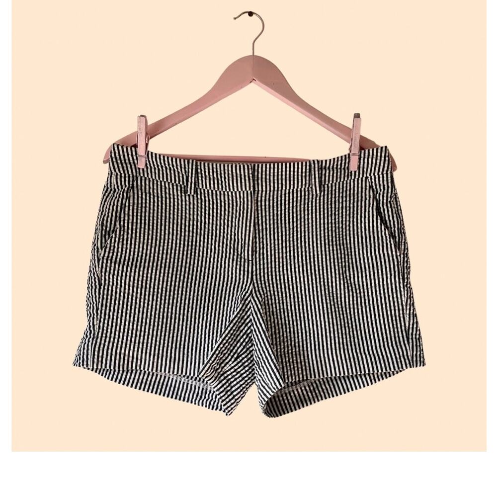 Sandro Seersucker Shorts Size 10